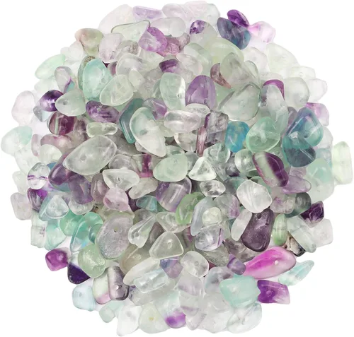 Miniatura 35 de 500 piezas Cuentas de piedra de chip natural, Alabastro 5-8 mm Piedras preciosas irregulares curativas de cristal sueltas con agujero perforado