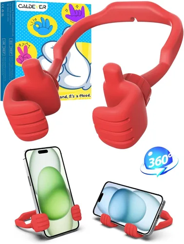 Miniatura 11 de Regalos para adolescentes, niños, niñas, adultos, día del padre: Thumbs Up Lazy Phone Stand Soporte de teléfono celular para escritorio para niños