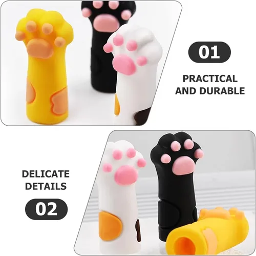Miniatura 3 de FOMIYES 9 piezas de tijeras de piel muerta estuche protector de uñas tijeras pinzas para uñas protector de uñas pinzas de cutícula cubre cutícula