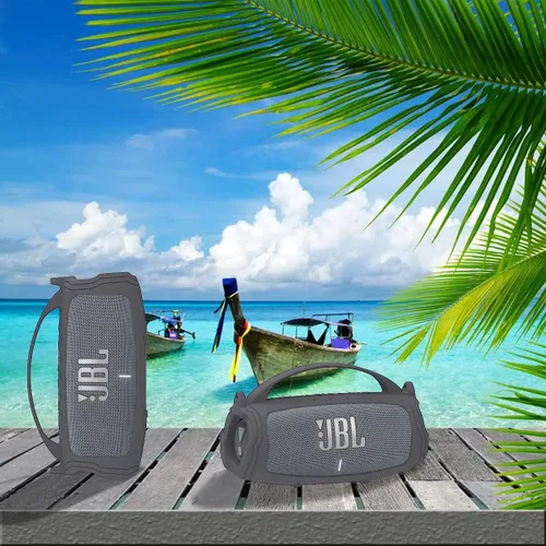 Miniatura 6 de JCHPINE Funda de silicona para altavoz Bluetooth portátil JBL Charge 5, soporte protector para accesorios de altavoces JBL Charge 5