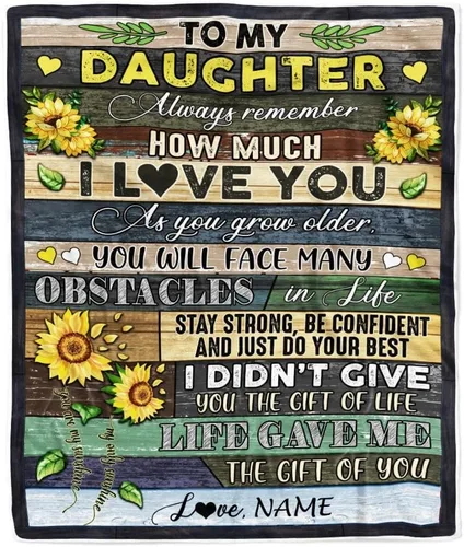 Miniatura 48 de Manta personalizada con texto en inglés «To My Daughter from Mom Dad Give You A Big Love Hug Butterfly Daughter Birthday»