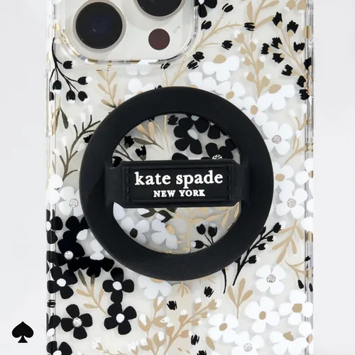 Miniatura 7 de Kate Spade New York Agarre magnético para móvil con asa - Desmontable y plegable - Negro