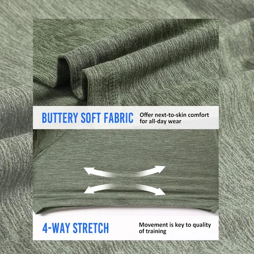 Miniatura 2 de maamgic Pantalones cortos de entrenamiento para hombre de 5 pulgadas, suaves, elásticos, para correr, gimnasio, atléticos, con bolsillos