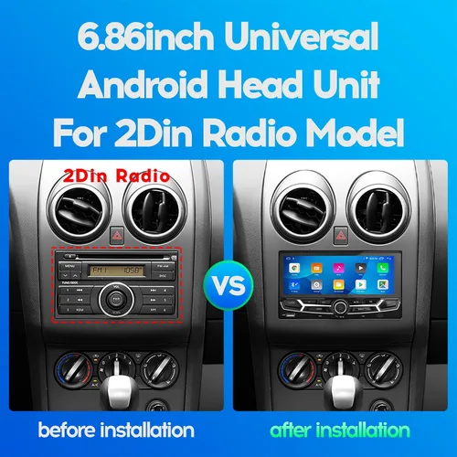 Miniatura 3 de 2024 Último estilo original del coche 6.9 pulgadas 2+32 GB IPS pantalla táctil completa Android Radio coche audio vídeo reproductor estéreo