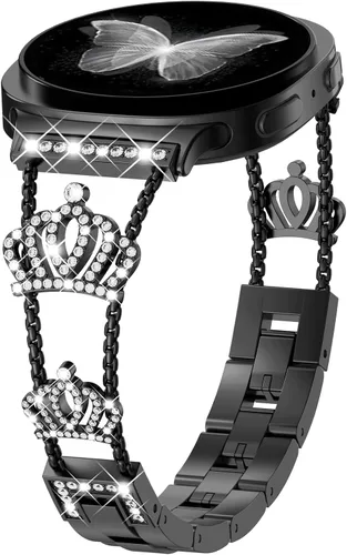 Miniatura 21 de KADES Compatible with Samsung Galaxy Watch 8/8 Classic / 7/6 / 5/4 Band, 40mm 44mm 45mm 47mm, Luxury Diamond Bracelet Chain Band for Women, Bling
