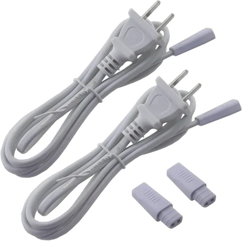 2 paquetes de conectores de cable de 2 pines con enchufe para 110 V 2835 3 módulo LED luces blancas para letreros publicitarios de letreros de