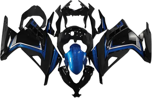Kit de carenado completo de plástico ABS azul brillante para Kawasaki EX300R Ninja 300 2013 2014 2015 2016 2017 NINJA300 13-17 Molde de inyección