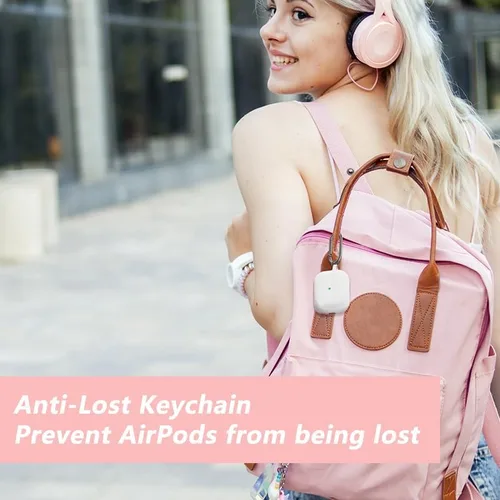 Miniatura 5 de Funda de silicona para AirPods Pro de 2 generación con kit de limpieza, llavero para hombres y mujeres, accesorio protector ideal para AirPods Pro