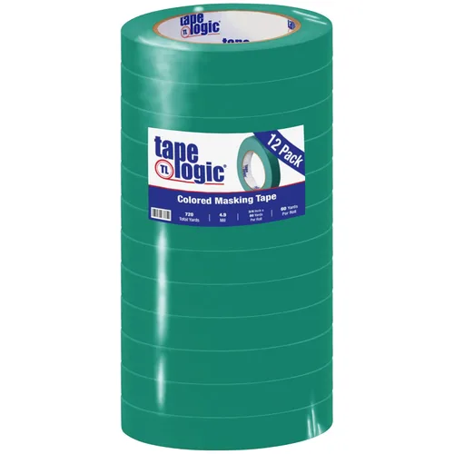 Miniatura 10 de Aviditi Tape Logic - Cinta adhesiva de color de uso general, 3/4 pulgadas x 60 yardas, verde claro (paquete de 12), ideal para el hogar, oficina
