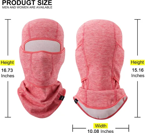 Miniatura 6 de Pasamontañas de esquí, máscara facial cálida para clima frío, invierno, esquí, snowboard, motociclismo, pesca en hielo, hombres
