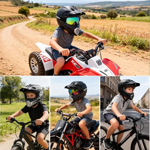 Miniatura 2 de SanQing - Casco de motocross para jóvenes y niños, casco integral para motocicleta de cara completa para bicicleta de tierra ATV cuatrimoto MX