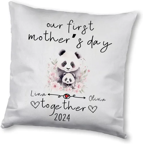 Miniatura 9 de Mother's Day Panda, Personalised Pillow Case Decor for Home, Present for Mom, Grandmother, for Her