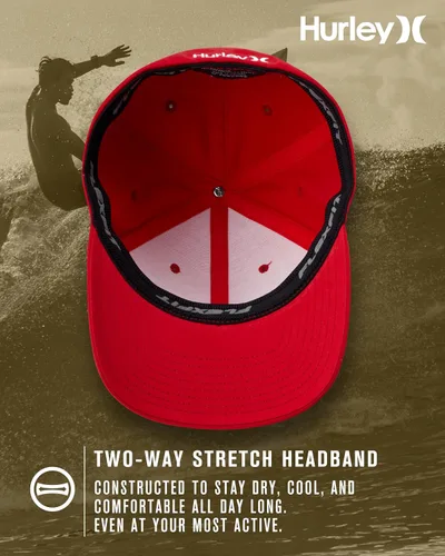 Miniatura 87 de Hurley Gorra de béisbol para hombre - Flexfit - Gorras de béisbol ajustadas para hombre (tamaños: S-XL)