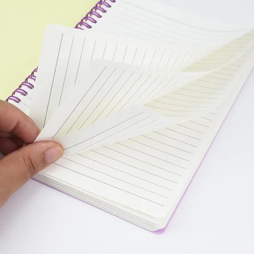 Miniatura 4 de Paquete de 5 cuadernos espiral con líneas para mujeres y hombres, 21 x 14.5 cm / 8.3 x 5.7 pulgadas, 80 hojas/160 páginas, cuaderno de reglas