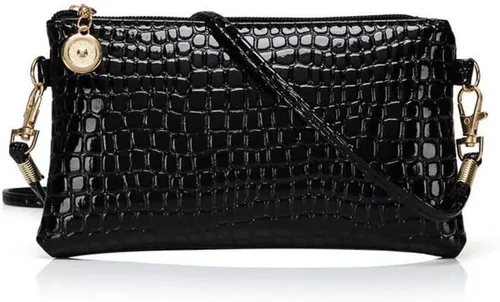 Bolsa de Mano con Cremallera para Mujer, Bolso Cruzado, Bolso de Hombro, Cartera