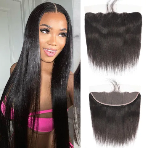 Miniatura 16 de CHEEON Frontal de encaje HD de 13 x 4 de 12 pulgadas, cabello humano brasileño ondulado con cierre frontal de encaje, 100% cabello humano virgen sin