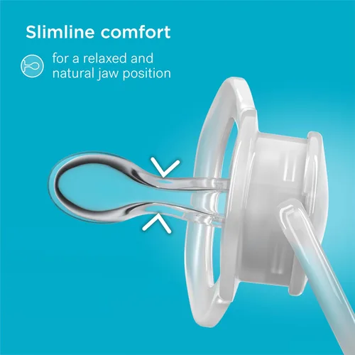 Miniatura 4 de Smilo Chupete para bebé con diseño ortodóntico para un desarrollo dental saludable, etapa 3 para bebés de 9 meses en adelante, paquete de 3 chupetes