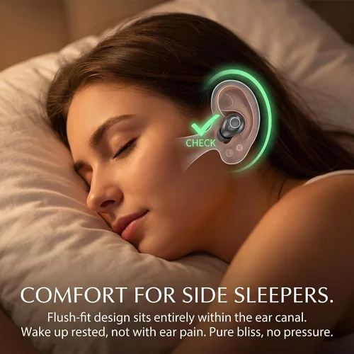 Miniatura 3 de Sleep Earbuds for Side Sleepers, Ultra-Mini Wireless Bluetooth 5.4 Sleep Headphones, Hidden Noise Reducing Earplugs for Sleep, Work Invisible Ear