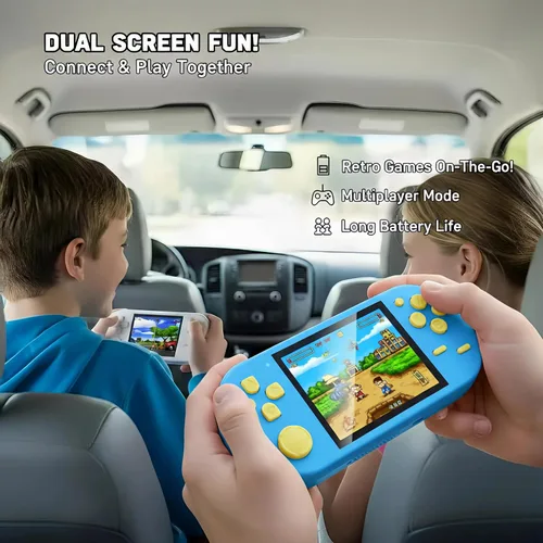 Miniatura 6 de Consola de juegos portátil de 16 bits, pantalla HD de 3 pulgadas, juegos retro 300 en 1, reproductor de videojuegos clásico portátil para niños