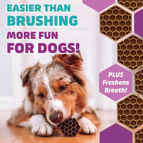 Miniatura 2 de Yummy Combs Golosinas dentales para perros, aprobadas por veterinarios VOHC, deliciosa proteína de pollo, elimina el sarro con forma de peine
