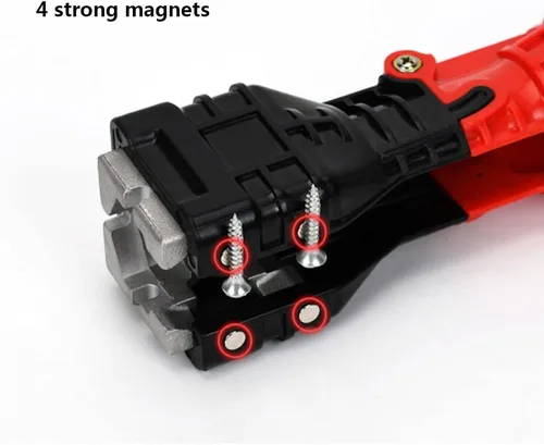 Miniatura 6 de SagaSave Llave multifuncional 18 en 1, plegable, roja, 0.906 in x 2.244 in, 0.7 lbs