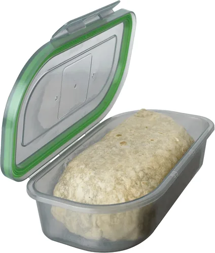 Miniatura 11 de MyGo Container - Contenedor pequeño de 3 compartimentos para llevar, 8" x 8" x 2-1/2", reutilizable, apto para microondas, certificado NSF