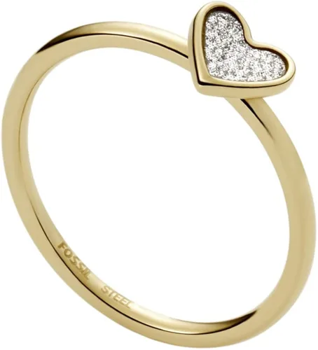 Miniatura 2 de Fossil Anillo de acero inoxidable chapado para mujer