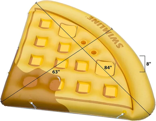 Miniatura 8 de Swimline Salón inflable de gofres para piscina, marrón, talla única