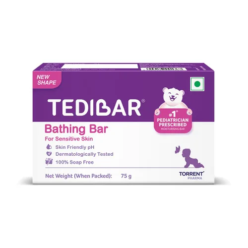 Curatio Tedibar - Barra de baño para bebé, 2.65 oz