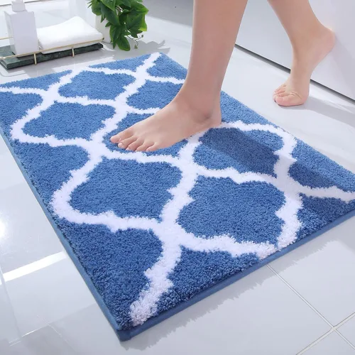 Miniatura 37 de OLANLY Alfombras de baño de 24 x 16 pulgadas, microfibra suave y absorbente, antideslizante y peluda, lavable a máquina, tapetes para el suelo