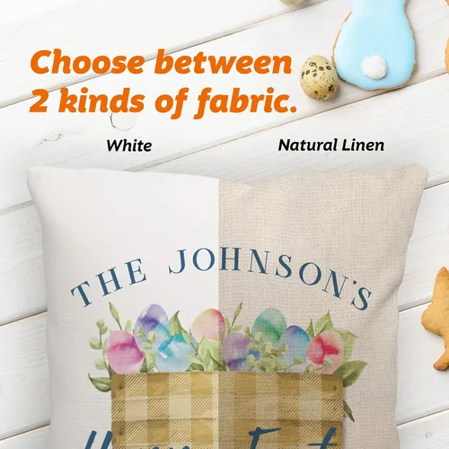Miniatura 3 de Pattern Pop - Almohada de Pascua personalizada - Almohada decorativa de primavera - Almohada cuadrada de 17 x 17 pulgadas - Incluye funda y almohada