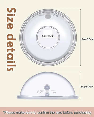 Miniatura 5 de Lictin Colector de leche para leche materna, conchas de pecho y receptor de leche para alivio de la lactancia materna (2 en 1), protege los pezones