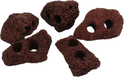 Miniatura 5 de balacoo 5 unids rocas piedras volcánicas rocas decorativas pecera material acuario paisaje ornamentos agua hierba anillo fijo bonsái decoración