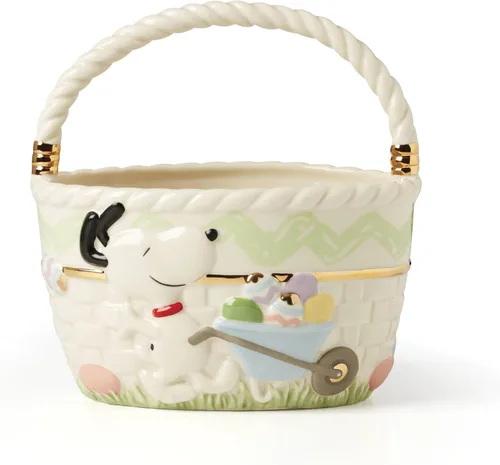 Miniatura 5 de Lenox 896632 Bandeja para Huevos Endiablados de Snoopy de Pascua de Peanuts, Vajilla de Primavera