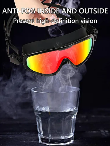 Miniatura 6 de FEISEDY Gafas de natación sin fugas, antivaho para piscina, para adultos, hombres, mujeres, jóvenes, visión clara de 180°, UV400 B2389