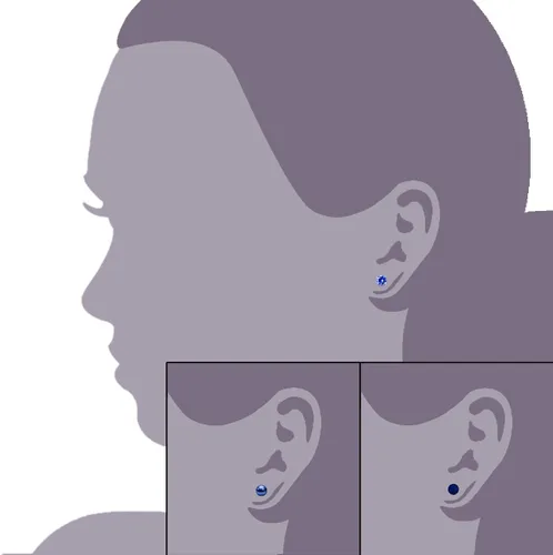 Miniatura 62 de JewelrieShop - Juego de aretes de tuerca de acero inoxidable con circonitas cúbicas y perlas de imitación, 3 pares de 0.236 in