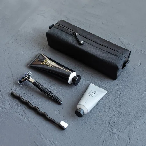 Miniatura 7 de Comfyable Neceser pequeño para hombres, mini bolsa delgada para cepillos de dientes, bolsa de kit Dopp