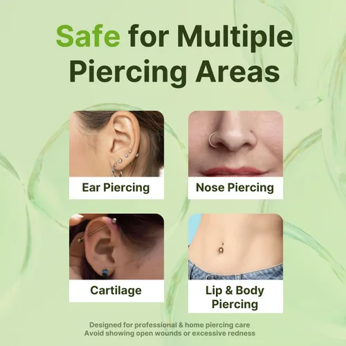 Miniatura 3 de Tobcharm Solución para perforar el bulto – Piercing Bump para oído, nariz y cuerpo – Alivia las protuberancias queloides, reduce el enrojecimiento