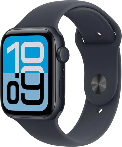 Miniatura 12 de Apple Watch SE 3 [GPS 1.575 in] Smartwatch con caja de aluminio medianoche con correa deportiva de medianoche - S/M. Monitores de fitness y sueño