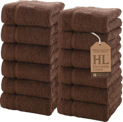 Miniatura 9 de Juego de 6 toallas de baño negras para baño, algodón turco original, suave, absorbente y de primera calidad, 2 toallas de baño, 2 manos y 2 toallas