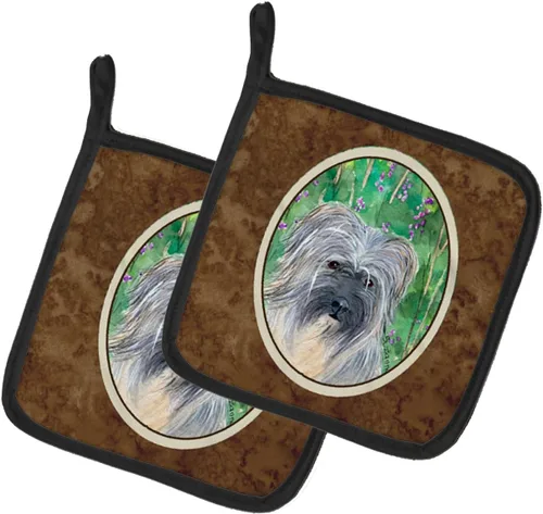 Miniatura 282 de Caroline's Treasures SS8617PTHD - Juego de soportes para ollas de cocina resistentes al calor, almohadillas calientes para horno para cocinar, Husky