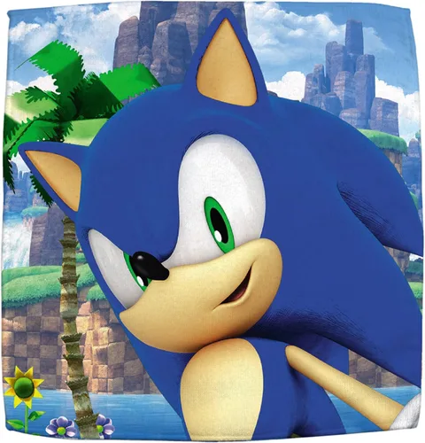 Miniatura 2 de Sonic The Hedgehog - Toalla de baño de algodón y paño de lavado, color azul