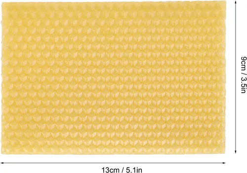 Miniatura 2 de 10 hojas de cera de abeja natural, hojas de cera de abeja, base de cera, colmenas de abeja, hojas de cera de abejas para hacer velas, muebles