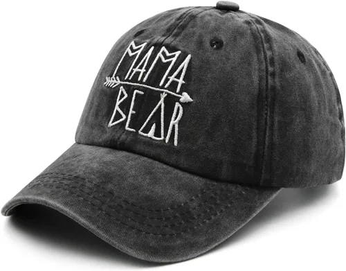 Miniatura 2 de Gorra de béisbol bordada para mujer, diseño vintage de mezclilla desgastada