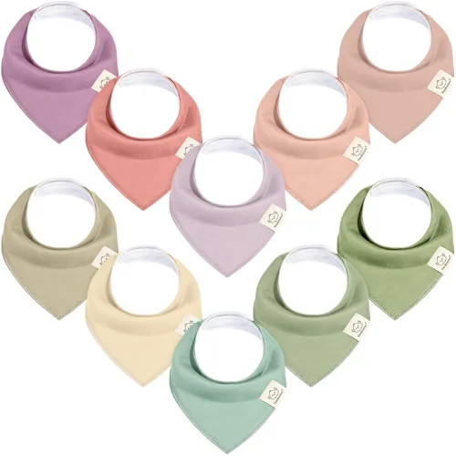 Miniatura 52 de KeaBabies - Juego de 8 baberos tipo bandana para bebés, niñas y niños - Baberos de algodón orgánico para babeo y dentición para recién nacidos