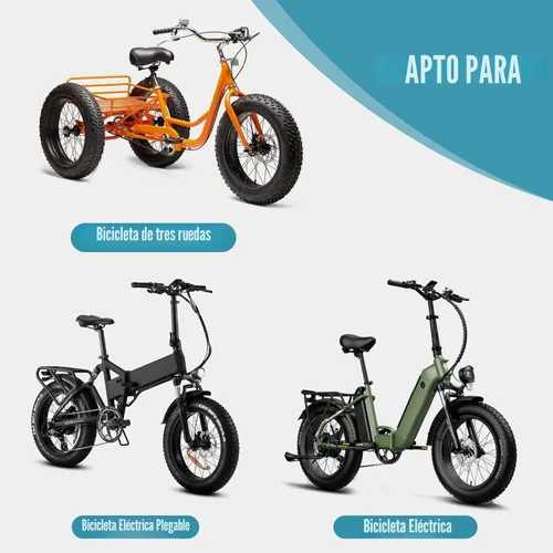 Miniatura 7 de Hycline Neumático de repuesto para bicicleta Ebike: 20x4.0/26x4.0 pulgadas, neumáticos eléctricos resistentes plegables de grasa, neumáticos