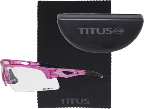 Miniatura 52 de TITUS G20 Gafas de seguridad para todos los deportes, protección para motocicletas, compatibles con ANSI Z87+ Marco negro - Lente ahumado - Con bolsa