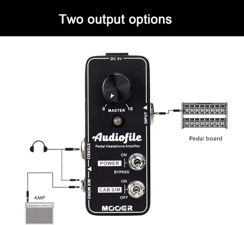 Miniatura 5 de MOOER Pedal de micro guitarra audiófilo amplificador de auriculares analógico, acceso a circuitos de efectos, búfer/impulso limpio para guitarra