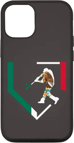Miniatura 11 de Funda para iPhone 12 Pro Max Mexico High School Baseball Player Mexican Flag Home Plate Case