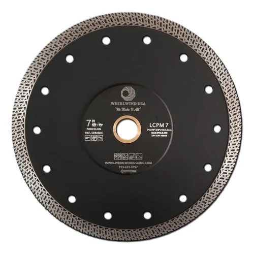Miniatura 9 de LCPM - Hojas de diamante para sierra de azulejos de borde continuo de alta calidad, súper finas de 4.5 pulgadas, para cortar azulejos de porcelana